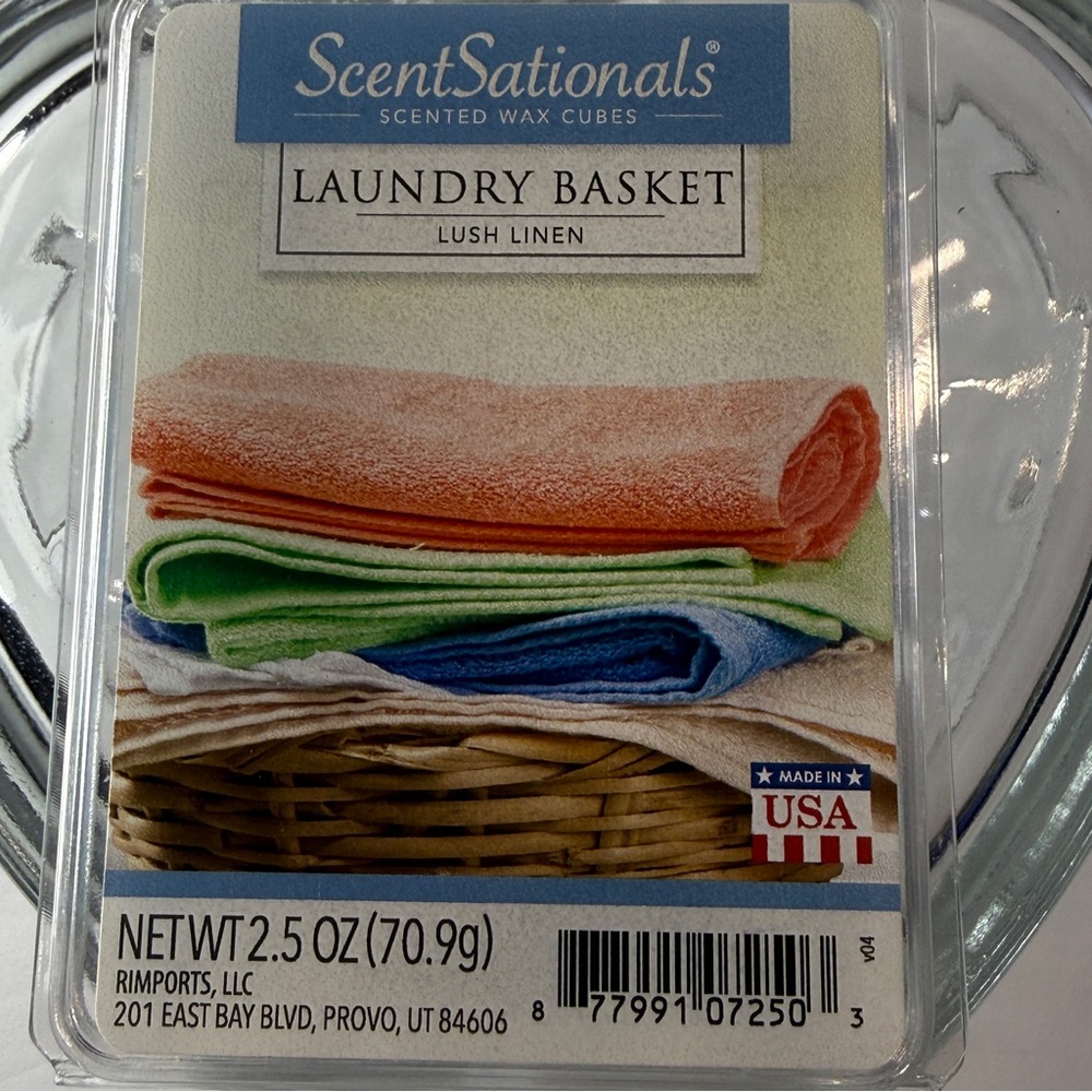 🆕 ScentSationals Laundry Basket Scented Wax Cubes
